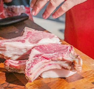 Chuleta Supernatural Joselito — detalle de la grasa veteada